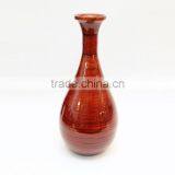 High Quality Best Selling Spun Red Lacquer Bamboo Vase From Vietnam thumbnail-1