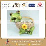 12 Inch Garden Decoration Frog Sculpture Planter Flower Vases thumbnail-1