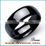 Simple Design 8mm Width Blue/gold/silver/black Wholesale Stainless Steel Ring Blanks thumbnail-2