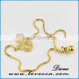 New Arrival 24k Real Gold Real Platinum Cubic Zirconia Jewelry Micro Pave Bracelet thumbnail-4