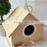 Artificial Wooden Bird Nest House thumbnail-2