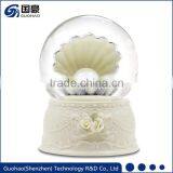 Snowglobes for Birthday Present Pearl in Oyster Shell Gift Snow Globes thumbnail-1