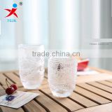 Household transparent glass with a portable water glass cup lemon juice drink creative ice cream cup