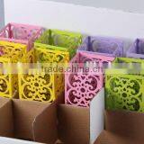 Home Decoration Candlestick/hollow Out Design Iron+Glass Candle Holder thumbnail-3