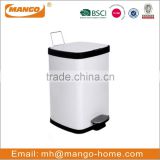 Household 6L 12L 20L bathroom pedal trash can with round lid