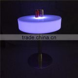 Commercial Bar Furniture Plastic LED Glowing Table with Different Sizes