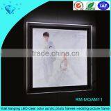 Wall Hanging LED Clear Color Acrylic Photo Frames Wedding Picture Frame