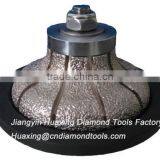 Vacuum Brazed Diamond Edge Profile Wheel/High Quality Brazed Diamond Router Bits