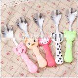 2015 Hot Sell Cartoon Food Grade Plastic Handle Stailess Steel Spoons Supplier in China,food Grade Plastic Spoons Supplier thumbnail-3