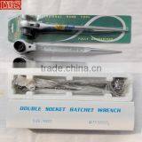 Double Sockets 19mm 22mm Ratchet Wrench Podger Spanner thumbnail-5