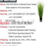 120 / 150 / 180 cm Wholesale Artificial Grass Onion Grass in Pot Artificial Pots Plants for Decoration thumbnail-6