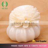 Reed Diffuser Handmade White Sola Wood Perfume Flowers 8CM thumbnail-2