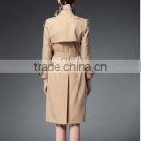 High Quality Spring Stylish Windbreaker Long Coat for Women thumbnail-6