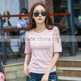 High Quality T-shirts Fashion Ladies/Tops Fashion Girls T Shirt Women 2017 Summer thumbnail-2