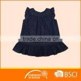 Baby Girl Summer Nice Denim Dress Kids Wear Stocklot thumbnail-4