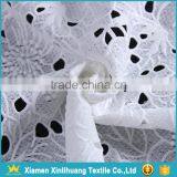 New Product Hollow Out Water Soluble 100 Polyester White Guipure Lace Fabric thumbnail-2