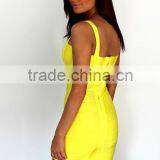 8 Colors Spaghetti Strap Bandage Dress 2015 Women HL Hot Cocktail Party Slim Dress Colorful White Black Red Yellow Purple thumbnail-4