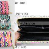 Lady New Cotton Canvas Diversity Print Geometrica Hot Wallet thumbnail-3