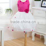 MGOO Top Quality Stock Girl's Blue Party Dress Ball Gown With Butterfly Kids Gown Pictures C102 thumbnail-5