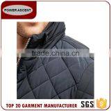 Men's Fashion Design Diamond Quilting Padded Hoody Jacket For Sale thumbnail-5