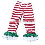 Custom Design Children Christmas Outifit Stripe Ruffle Baby Clothes Clothing Set thumbnail-3