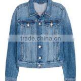 2017 New Arrival Wholesale Cheap Blue Denim Jacket Women thumbnail-2