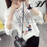 Girl Cartoon Student Long Sleeve Tshirt thumbnail-3