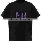 2013 Wholesale Newest Fashion 100% Cotton EL Sound Activated T-shirt thumbnail-1