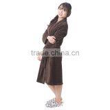 Super Soft Fleece Bathrobe Robe Female thumbnail-1