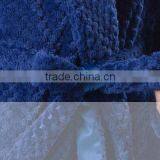 Navy Color Women Fleece Sexy Night Wear Dress thumbnail-4