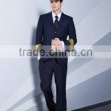 Custom High End OEM Logo Airline Pilot Uniform /navy Long Sleeve Pilot Uniform Suit Wholesale thumbnail-4
