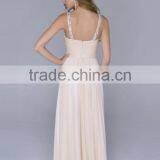 A-line Sleeveless Chiffon Prom Dresses/Evening Dresses With Stone thumbnail-3