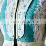 Vintage Kantha Jacket in Cream & Green Color ~ Extra Large thumbnail-5