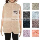 OVERSIZED Factory Wholesale Sherpa Furry Vest thumbnail-1