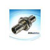 Nickel Plated Brass Simplex / Duplex ST Fiber Optic Adaptor For CATV, Metro,LANs, Network thumbnail-1