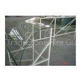 IGU Laminated Curved Tempered Glass For Decorative Gray / Brown , Polished Edge