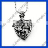2014 Men's Special Design China Gothic Sugar Skull Pendant thumbnail-1