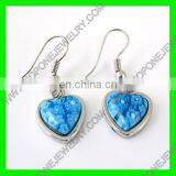 Fashion Stainless Steel Murano Big Chandelier Drop Earrings thumbnail-4
