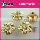 2016 New Model Alloy Material Strass Jeans Button for Women