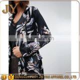 2017 Spring Summer Autumn Women Fashion Long Floral Print Duster Coat Ladies' Apparel From China Supplier thumbnail-5