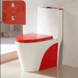 Bathroom Ceramic One Piece Red Color Toilet