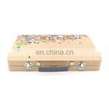 2015 New Designed Metal Tin Decorative Suitcase With Plastic Handle and Lock With Cheap Price thumbnail-2