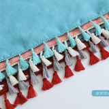 Nordic Style Suede Tassel Cushion thumbnail-4
