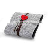 Wholesale Green Felt Simple Design Felt Fabric Book Cover Book Sleeve thumbnail-5
