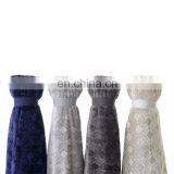 Highly Quality Polyester Printed Light Grey Flannel Fleece Brushed Blanket thumbnail-4