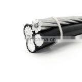 Aluminum Conductor ACSR XLPE OR PE Insulated ABC Low Voltage Duplex Aerial Bundled Cables thumbnail-5