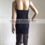 Summer Dress Hot Selling 2015 New Women Elegant and Sey White Lace Evening Party Bandage Dress Bandage Bodycon Women Wearing thumbnail-6