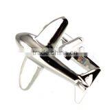 Men's Cufflinks Airplane Plane Silver Cuff Lins for Shirt 22mm thumbnail-2