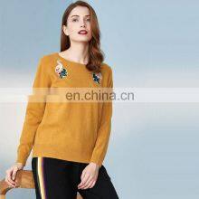 Womens Round Neck Cashmere Long Sleeve Knitwear Jumper thumbnail-1