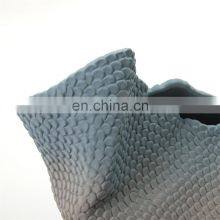 New Style Irregular Surface Folds Gradient Color Living Room Decor Ceramic Vase thumbnail-5